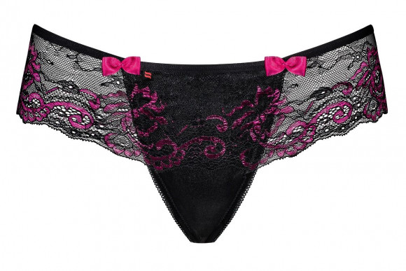 Трусики-стринги Amarone с широким кружевным двухцветным поясом Трусики-стринги Amarone с широким кружевным двухцветным поясом