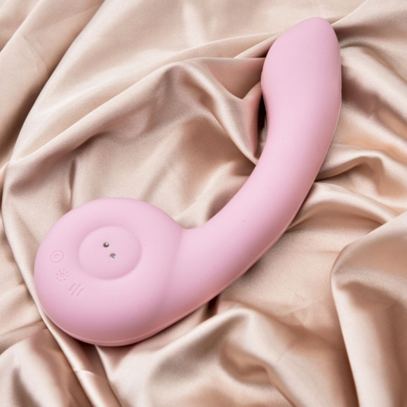 Розовый вибростимулятор точки G с нагревом Bendable Heating G-Spot Vibrator Розовый вибростимулятор точки G с нагревом Bendable Heating G-Spot Vibrator