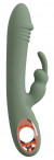 Оливковый вибратор-кролик Slim Rabbit Olive - 21,4 см.