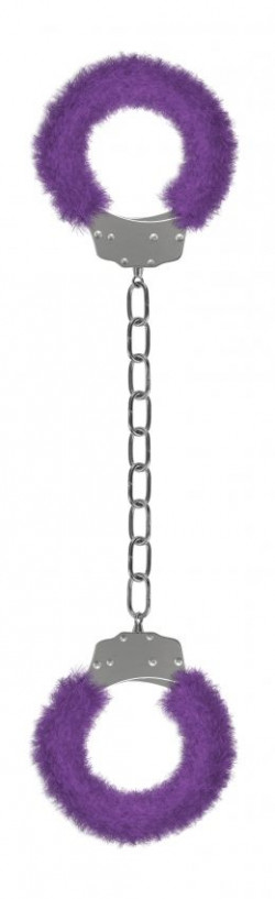 Кандалы с фиолетовым мехом Furry Ankle Cuffs