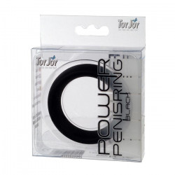 Чёрное кольцо на пенис POWER PENISRING XLARGE 