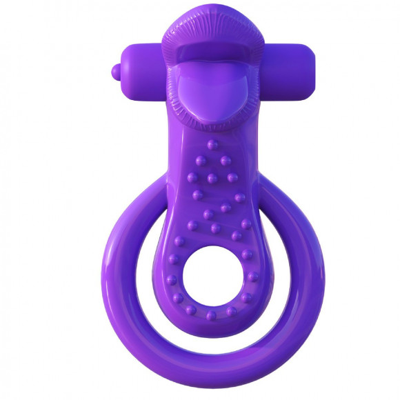 Эрекционное кольцо на пенис и мошонку Lovely Licks Couples Ring