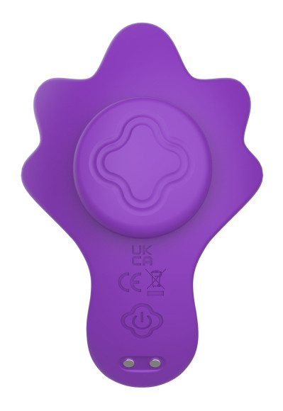 Фиолетовый вибратор в трусики с магнитным держателем Фиолетовый вибратор в трусики с магнитным держателем