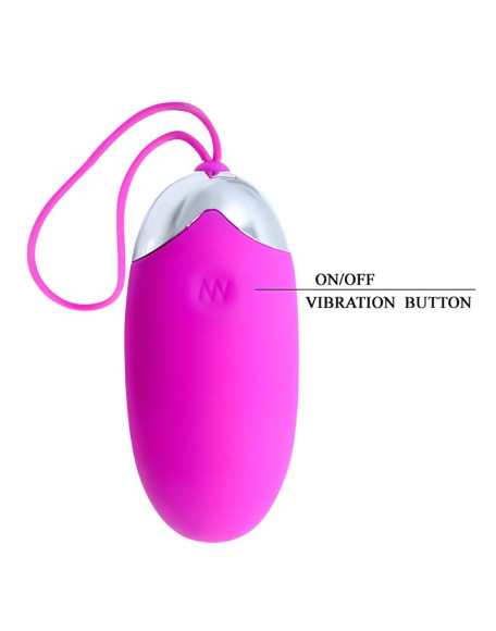 Лловое перезаряжаемое виброяйцо с пультом ДУ Лловое перезаряжаемое виброяйцо с пультом ДУ