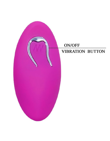 Лловое перезаряжаемое виброяйцо с пультом ДУ Лловое перезаряжаемое виброяйцо с пультом ДУ