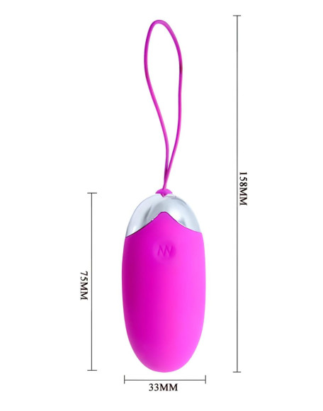 Лловое перезаряжаемое виброяйцо с пультом ДУ Лловое перезаряжаемое виброяйцо с пультом ДУ
