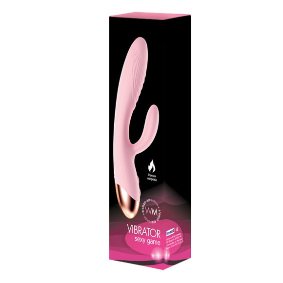 Розовый вибратор-кролик с функцией нагрева Розовый вибратор-кролик с функцией нагрева