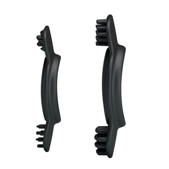 Набор из 2 эрекционных колец с щеточками для наружной стимуляции Набор из 2 эрекционных колец с щеточками для наружной стимуляции