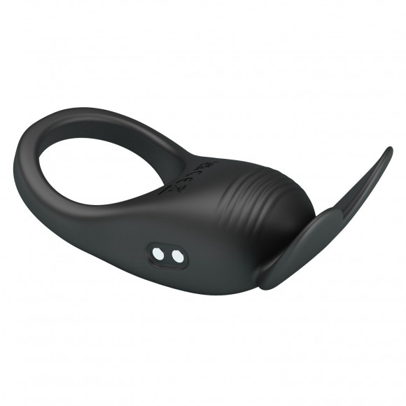 Черное перезаряжаемое виброкольцо Carlton Черное перезаряжаемое виброкольцо Carlton