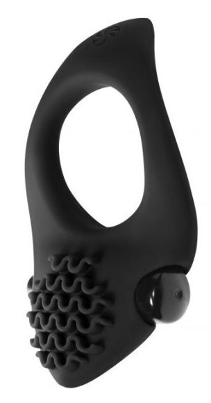 Черное эрекционное виброкольцо Pure Passion Midnight Черное эрекционное виброкольцо Pure Passion Midnight