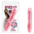 Розовый вибратор с хребтом и блёстками PARTY BENDER - 15,5 см.