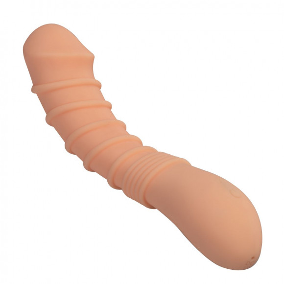 Телесный вибромассажер Appetency Wild Ribbed Vibe - 21,5 см.