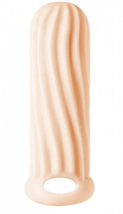 Телесный фаллоудлинитель Homme Wide - 13 см. Телесный фаллоудлинитель Homme Wide - 13 см.