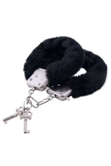 Наручники с чёрной опушкой Наручники с чёрной опушкой