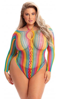 Радужное боди с длинным рукавом Радужное боди с длинным рукавом