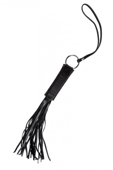 Черная кожаная плеть «Классическая» - 50 см. Черная кожаная плеть «Классическая» - 50 см.