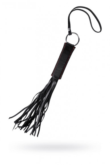 Черная кожаная плеть «Классическая» - 50 см. Черная кожаная плеть «Классическая» - 50 см.