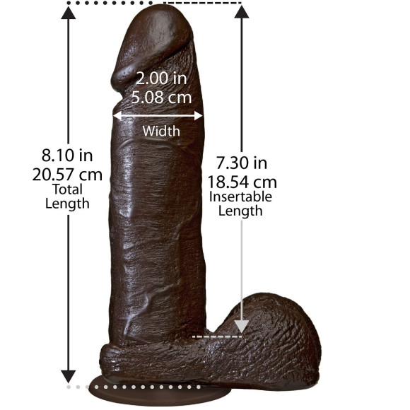 Коричневый фаллоимитатор The Realistic Cock 8” with Removable Vac-U-Lock Suction Cup - 20,57 см. Коричневый фаллоимитатор The Realistic Cock 8” with Removable Vac-U-Lock Suction Cup - 20,57 см.