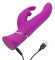 Лиловый вибратор Curve Thrusting Rechargeable Rabbit Vibrator - 24,1 см. Лиловый вибратор Curve Thrusting Rechargeable Rabbit Vibrator - 24,1 см.