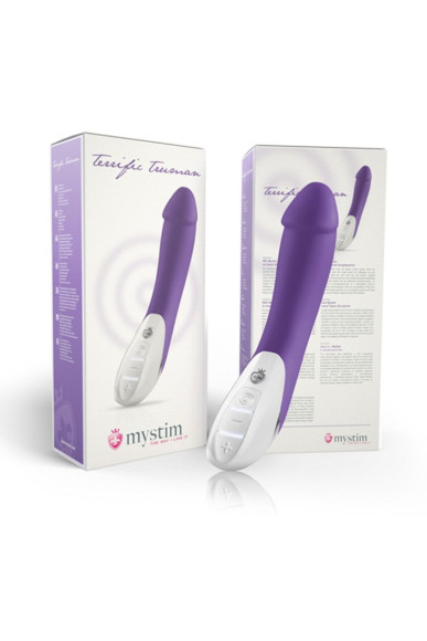 Фиолетовый вибратор Mystim Terrific Truman - 27 см. Фиолетовый вибратор Mystim Terrific Truman - 27 см.