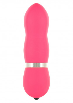 Розовый вибромассажер FUNKY VIBELICIOUS - 11 см.