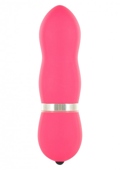 Розовый вибромассажер FUNKY VIBELICIOUS - 11 см.