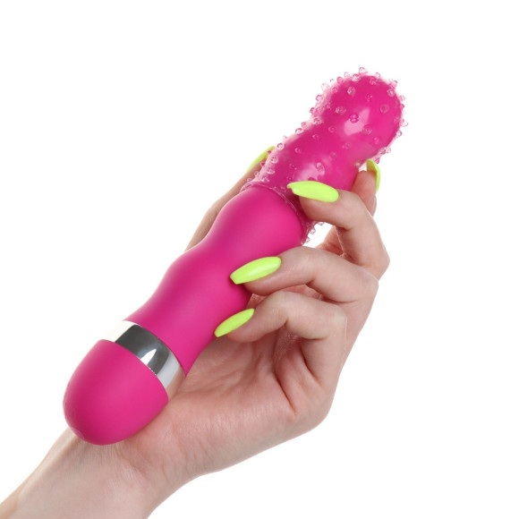 Силиконовая рельефная насадка на палец или вибратор Силиконовая рельефная насадка на палец или вибратор