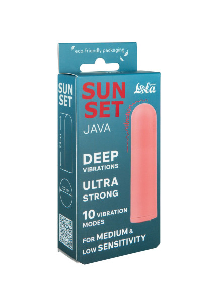 Коралловая вибропуля Java - 7,8 см. Коралловая вибропуля Java - 7,8 см.