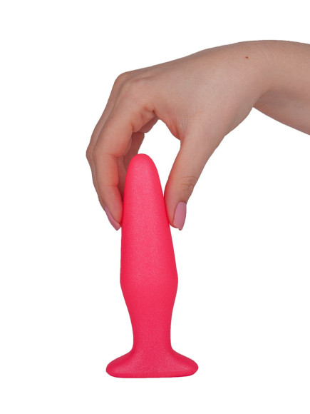 Розовая анальная пробка - 14 см. Розовая анальная пробка - 14 см.