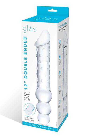 Прозрачный двухсторонний стимулятор 12 Double Ended Dildo - 28 см. Прозрачный двухсторонний стимулятор 12 Double Ended Dildo - 28 см.