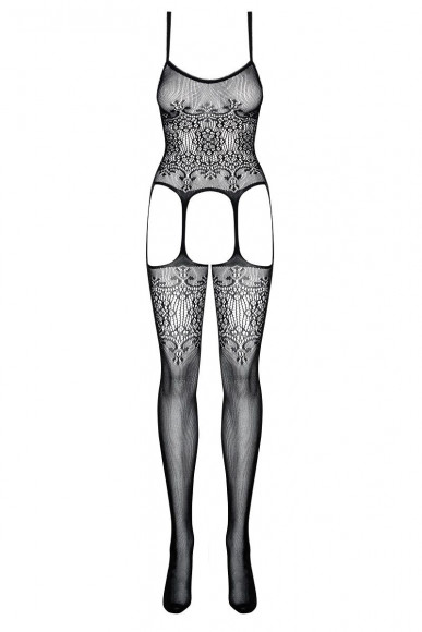 Комбинезон с открытыми бёдрами и крупным ажурным рисунком