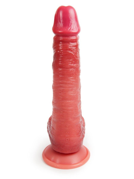 Телесный вибратор-реалистик с имитацией семяизвержения - 26 см. Телесный вибратор-реалистик с имитацией семяизвержения - 26 см.