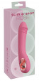 Розовый тонкий вибратор для точки G Slim G-Spot Rose - 21,4 см.