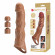 Карамельный фаллоудлинитель с 3 вставками - 28 см. Карамельный фаллоудлинитель с 3 вставками - 28 см.