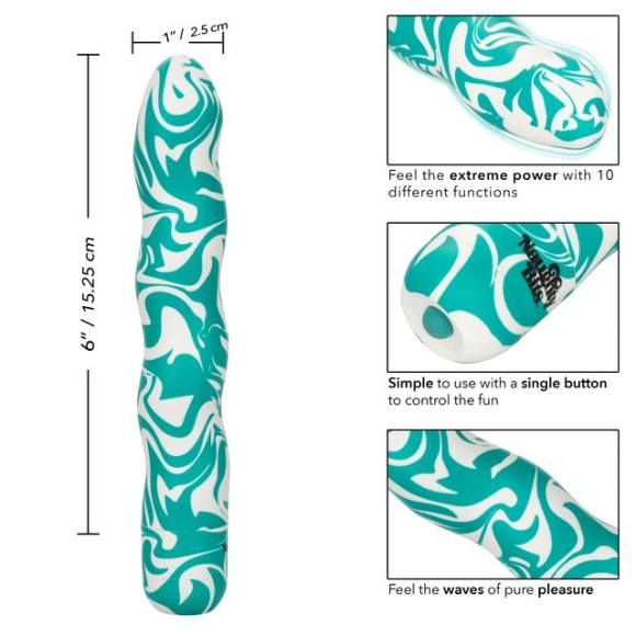 Волнообразный вибратор Squiggle Dick - 15,25 см. Волнообразный вибратор Squiggle Dick - 15,25 см.