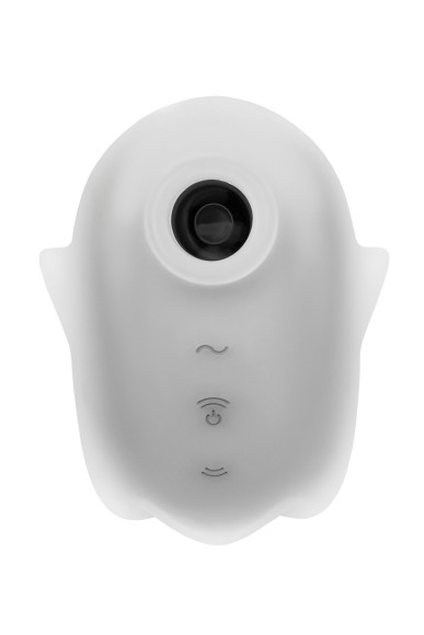 Белый люминесцентный вакуум-волновой стимулятор клитора Glowing Ghost Белый люминесцентный вакуум-волновой стимулятор клитора Glowing Ghost