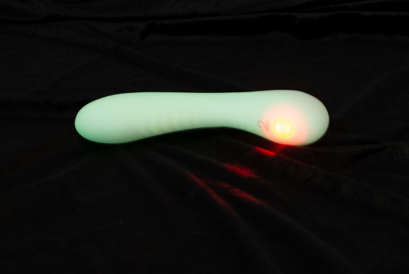 Люминесцентный вибратор для точки G Glow in the dark G-Spot - 17,9 см. Люминесцентный вибратор для точки G Glow in the dark G-Spot - 17,9 см.