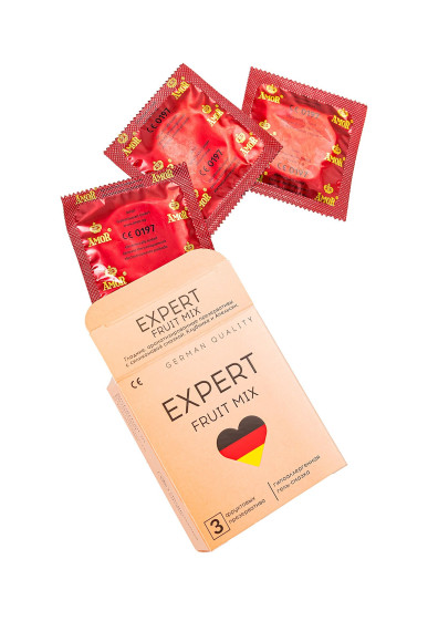Ароматизированные презервативы EXPERT Fruit Mix - 3 шт. Ароматизированные презервативы EXPERT Fruit Mix - 3 шт.