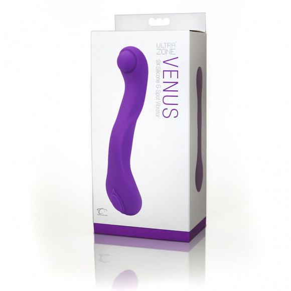 Фиолетовый вибратор для стимуляции точки G Venus - 20,3 см.