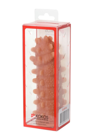 Насадка на фаллос с шипами и продолговатыми бугорками Extreme Sleeve 004 M-size - 14,7 см. Насадка на фаллос с шипами и продолговатыми бугорками Extreme Sleeve 004 M-size - 14,7 см.