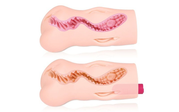 Телесный вибромастурбатор-вагина Dream Auto