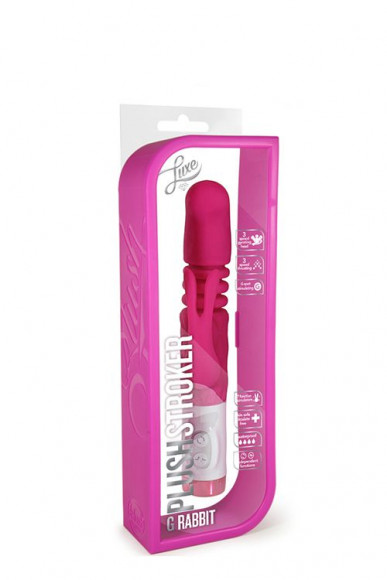Розовый вибратор с клиторальным зайчиком G rabbit Plush Stroker - 22,2 см. Розовый вибратор с клиторальным зайчиком G rabbit Plush Stroker - 22,2 см.