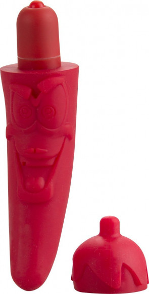 Красный мини-вибратор в виде перчика Red Hot Pepper