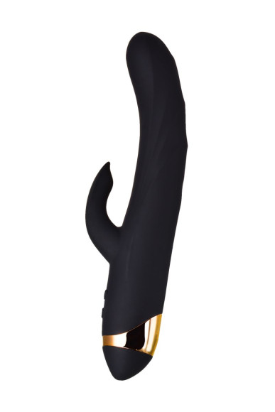 Чёрный вибратор WANAME Thunder с клиторальным отростком - 24,2 см. Чёрный вибратор WANAME Thunder с клиторальным отростком - 24,2 см.