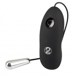 Серебристая вибропуля с пультом Petite Bullet Серебристая вибропуля с пультом Petite Bullet