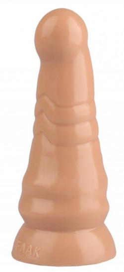 Телесная анальная втулка с круглой головкой - 20 см. Телесная анальная втулка с круглой головкой - 20 см.