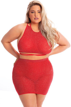 Стильный комплект: коротенькая юбочка и топ Стильный комплект: коротенькая юбочка и топ