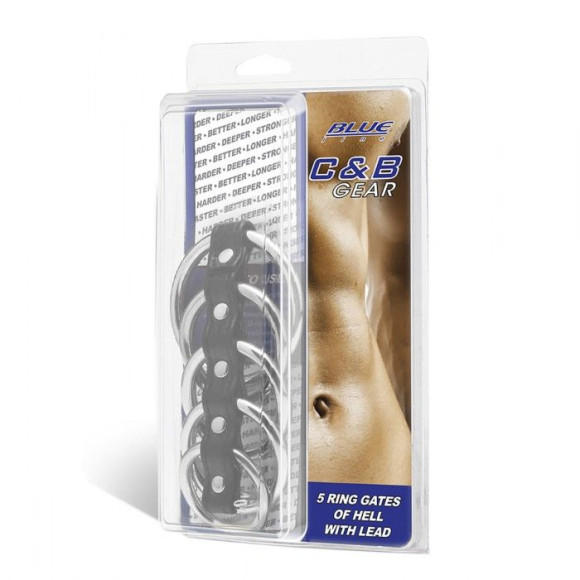 Хомут на пенис с 5 кольцами 5 Ring Gates Of Hell With Lead Хомут на пенис с 5 кольцами 5 Ring Gates Of Hell With Lead