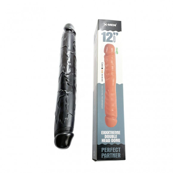 Черный двухсторонний фаллоимитатор Exxxtreme Double Head Dong - 41,3 см. Черный двухсторонний фаллоимитатор Exxxtreme Double Head Dong - 41,3 см.