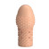Телесная текстурированная насадка на пенис Becks - 8 см.